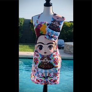Frida Kahlo All Purpose Apron w/ dish rag